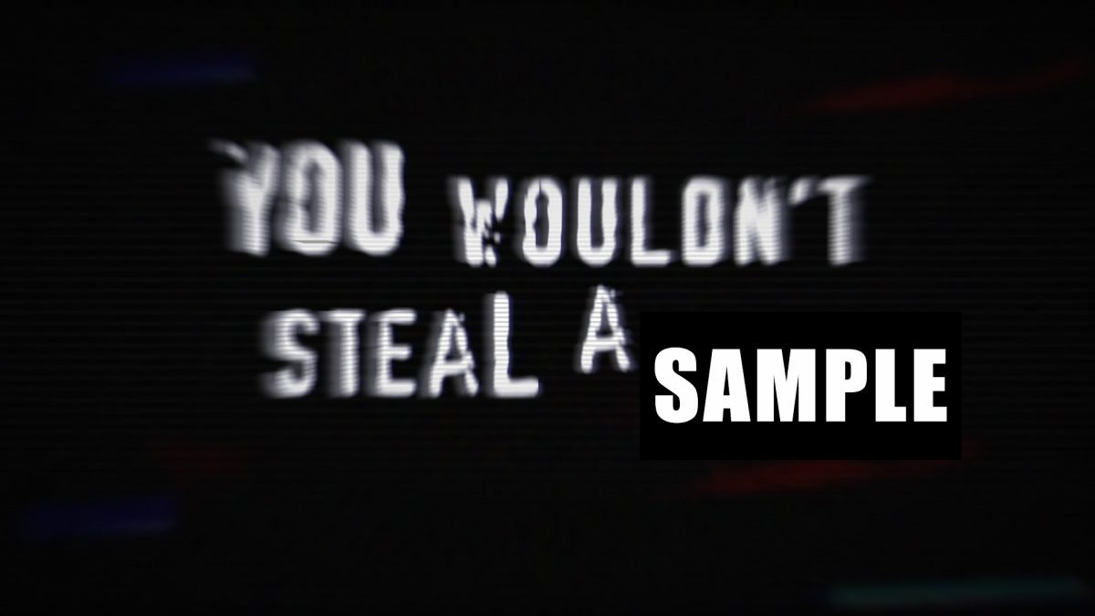 You wouldn't steal a sample