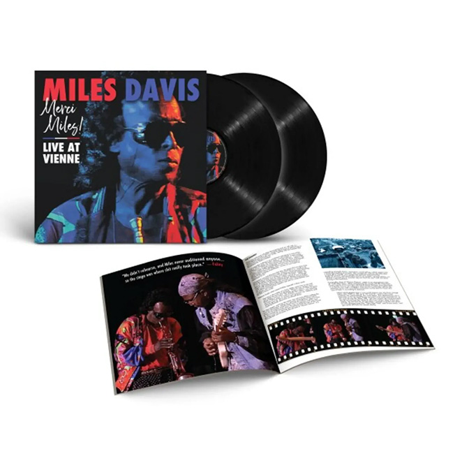 A photo of Miles Davis's record "Merci Miles Live at Vienne"