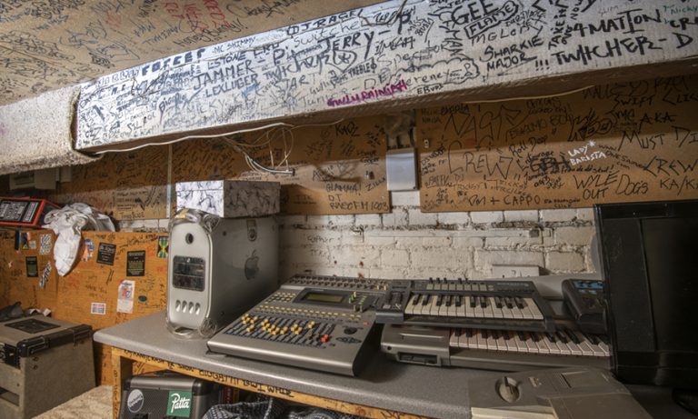 The basement studio of Jammer, British Grime Pioneer, MC and Producer. Best known as member of the bands Boy Better Know and MC of Nasty Crew. Lord of the M.I.C.S was founded in this house in 2003.